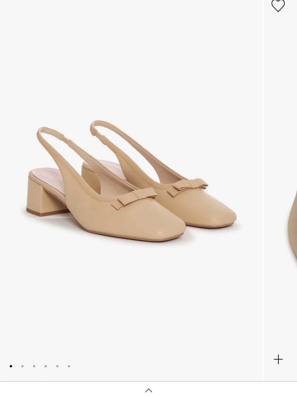 Women's Slingback Block Heel Pumps in Nude (For love and lemons)